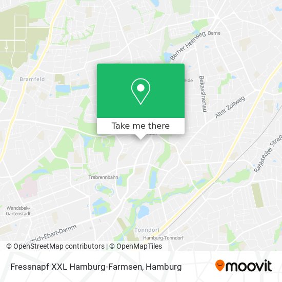 Fressnapf XXL Hamburg-Farmsen map