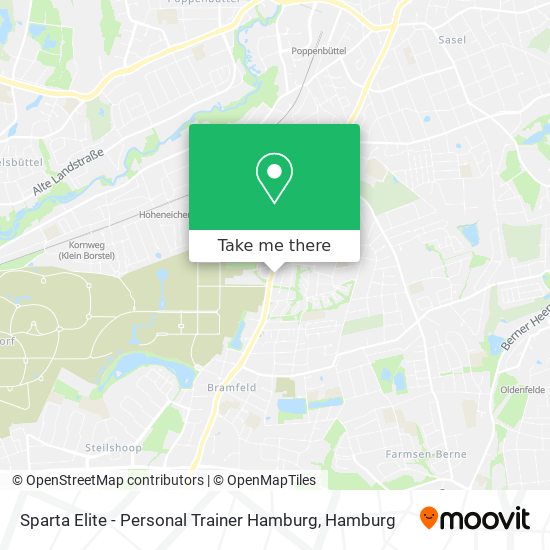 Карта Sparta Elite - Personal Trainer Hamburg