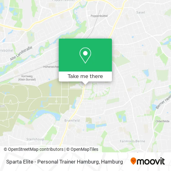 Карта Sparta Elite - Personal Trainer Hamburg