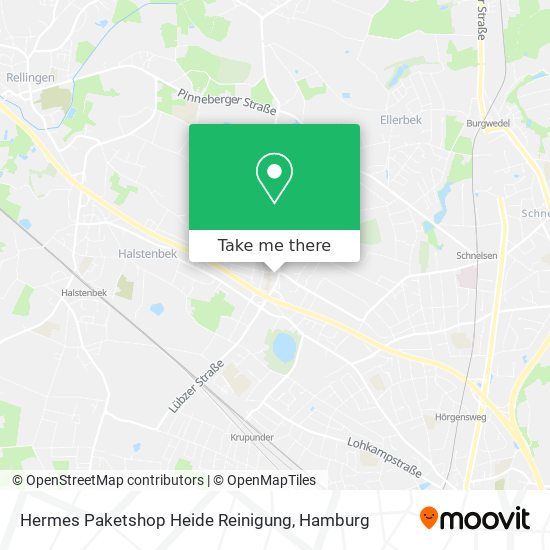 Карта Hermes Paketshop Heide Reinigung