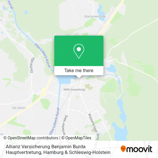 Карта Allianz Versicherung Benjamin Burda Hauptvertretung