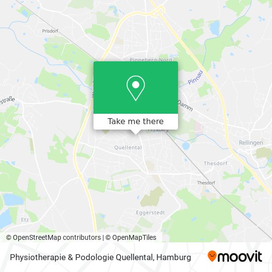 Physiotherapie & Podologie Quellental map