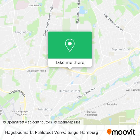 Hagebaumarkt Rahlstedt Verwaltungs map