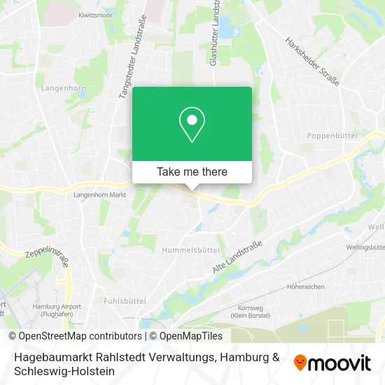 Карта Hagebaumarkt Rahlstedt Verwaltungs