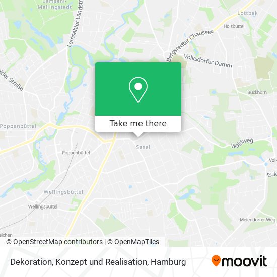 Dekoration, Konzept und Realisation map