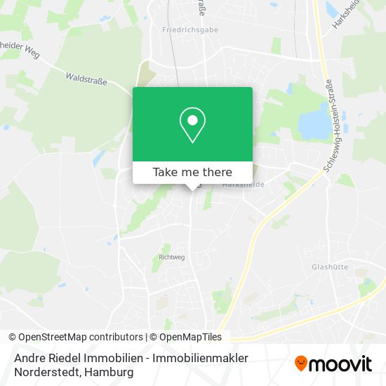 Andre Riedel Immobilien - Immobilienmakler Norderstedt map