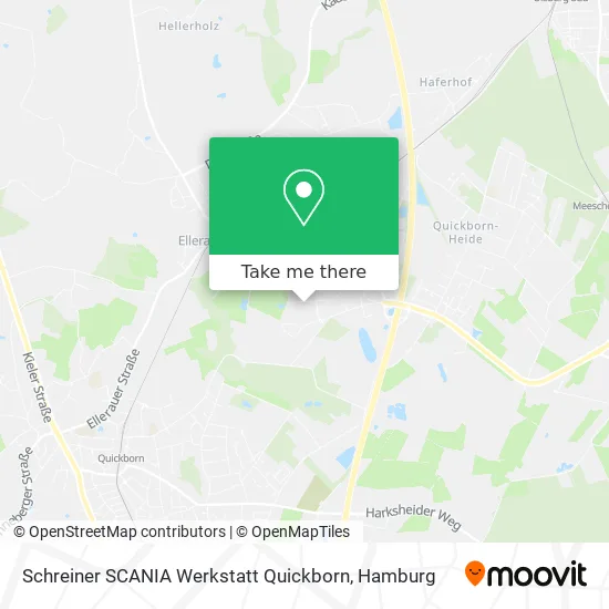 Карта Schreiner SCANIA Werkstatt Quickborn