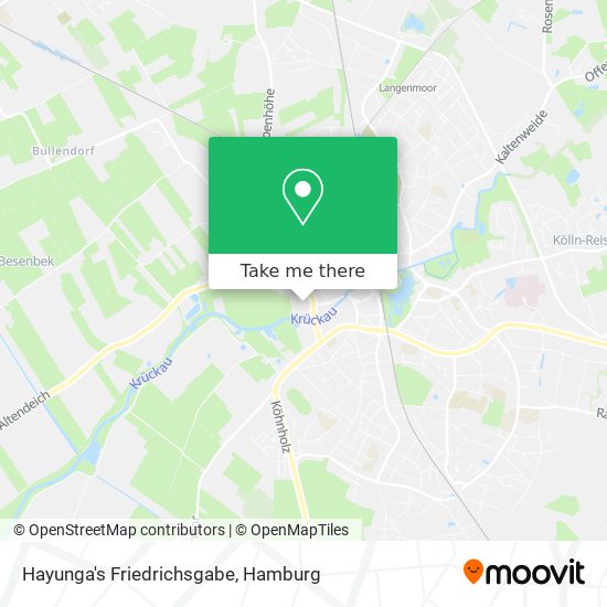 Hayunga's Friedrichsgabe map