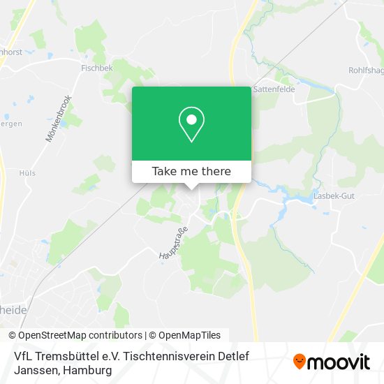 VfL Tremsbüttel e.V. Tischtennisverein Detlef Janssen map