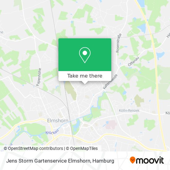 Карта Jens Storm Gartenservice Elmshorn