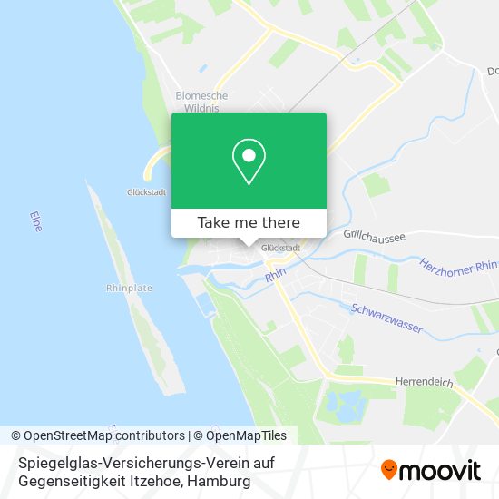 Spiegelglas-Versicherungs-Verein auf Gegenseitigkeit Itzehoe map