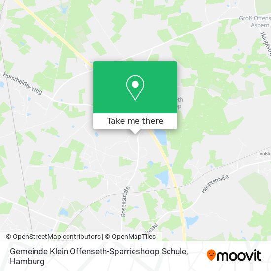 Карта Gemeinde Klein Offenseth-Sparrieshoop Schule