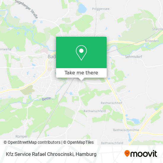 Kfz Service Rafael Chroscinski map
