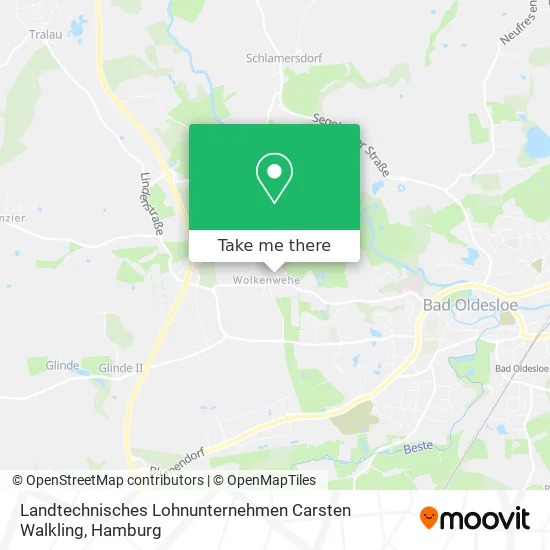 Карта Landtechnisches Lohnunternehmen Carsten Walkling