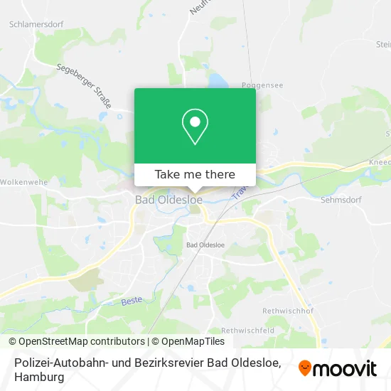 Карта Polizei-Autobahn- und Bezirksrevier Bad Oldesloe