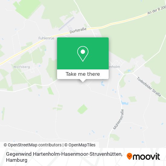 Gegenwind Hartenholm-Hasenmoor-Struvenhütten map