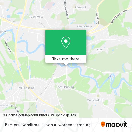 Bäckerei Konditorei H. von Allwörden map