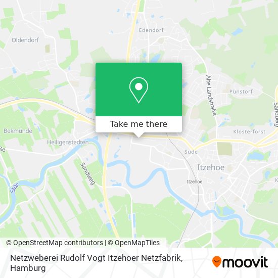 Netzweberei Rudolf Vogt Itzehoer Netzfabrik map