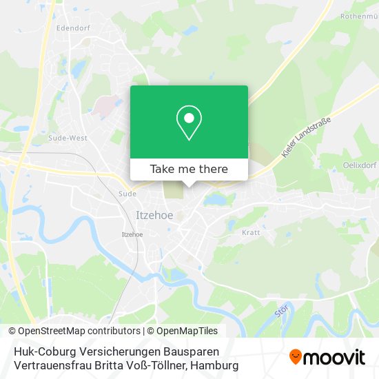 Huk-Coburg Versicherungen Bausparen Vertrauensfrau Britta Voß-Töllner map