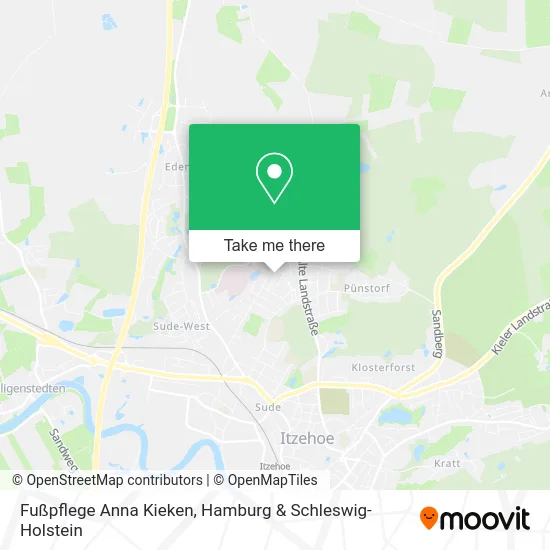 Карта Fußpflege Anna Kieken
