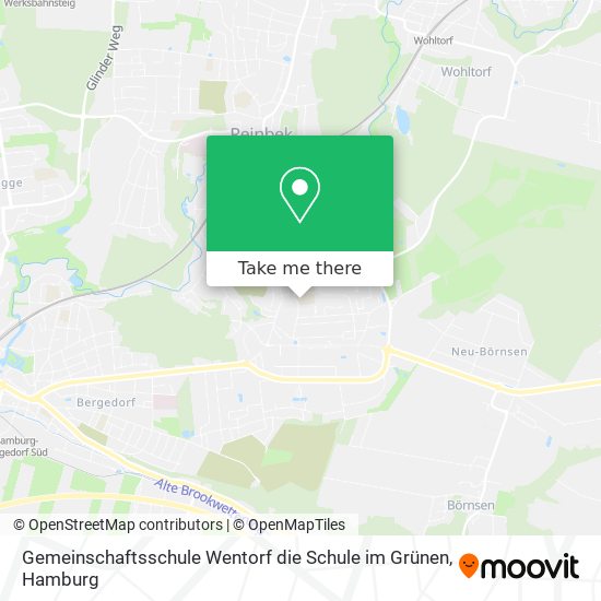 Gemeinschaftsschule Wentorf die Schule im Grünen map