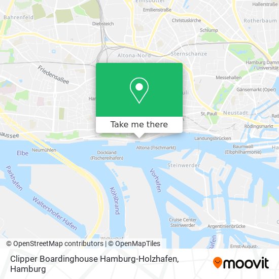 Карта Clipper Boardinghouse Hamburg-Holzhafen