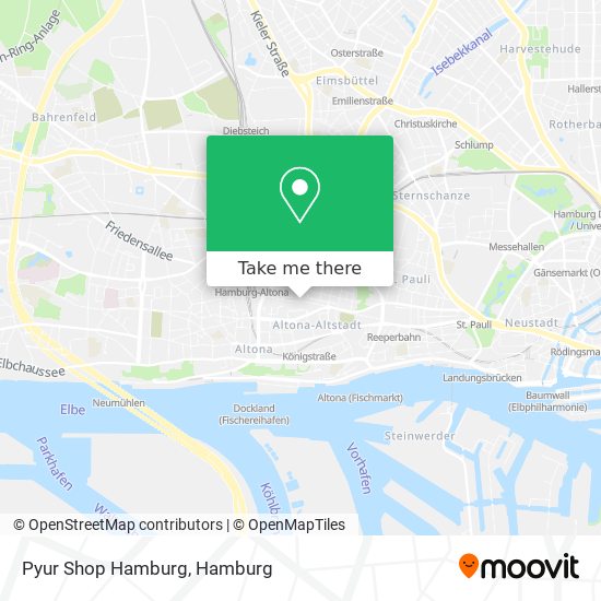 Pyur Shop Hamburg map