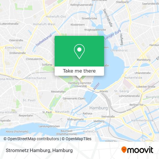 Stromnetz Hamburg map