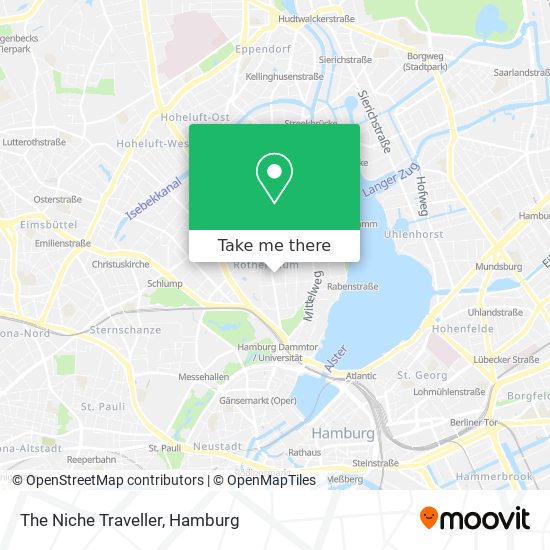 The Niche Traveller map