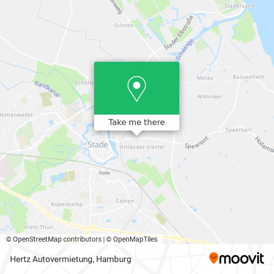 Hertz Autovermietung map