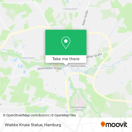 Wiebke Kruse Statue map