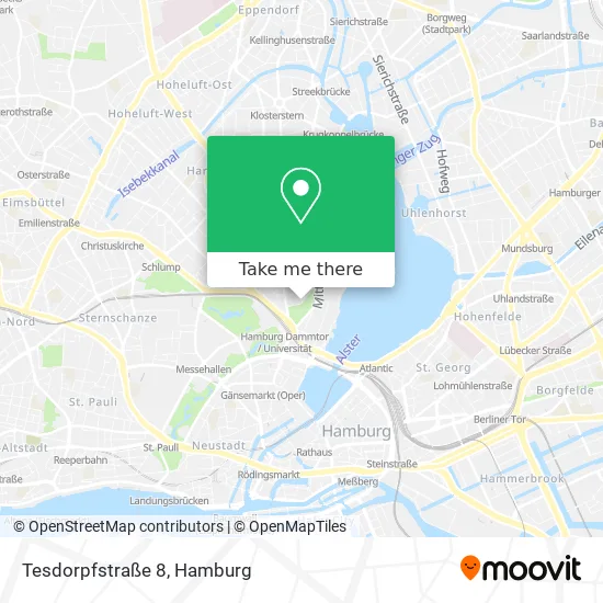 Карта Tesdorpfstraße 8