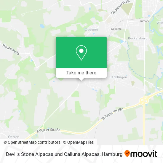 Карта Devil's Stone Alpacas und Calluna Alpacas