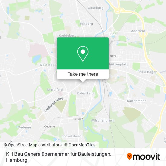 KH Bau Generalübernehmer für Bauleistungen map