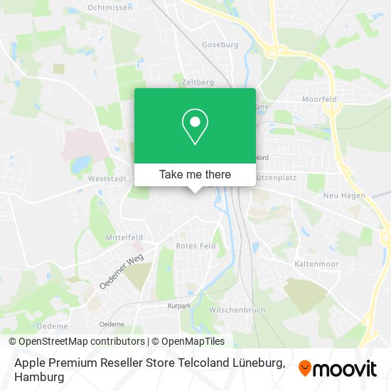 Карта Apple Premium Reseller Store Telcoland Lüneburg