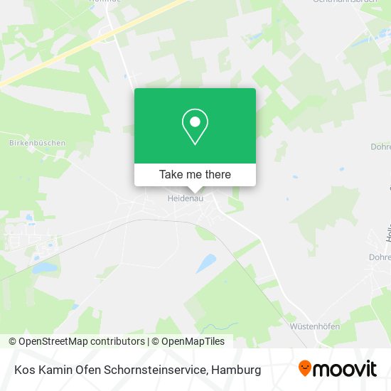 Kos Kamin Ofen Schornsteinservice map