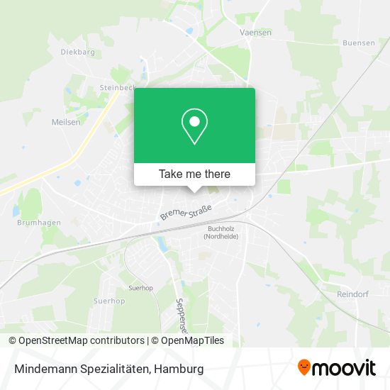 Mindemann Spezialitäten map
