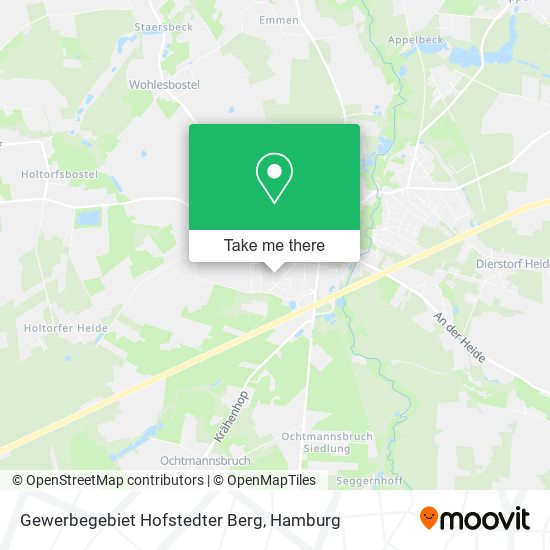 Gewerbegebiet Hofstedter Berg map