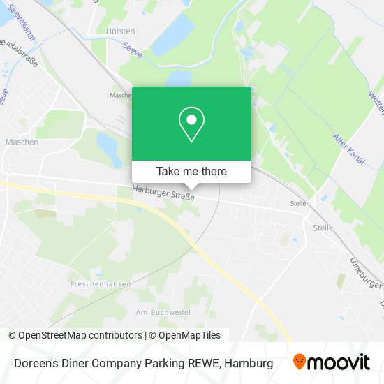 Doreen's Diner Company Parking REWE map