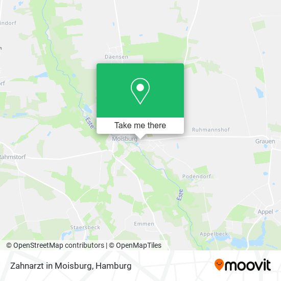Карта Zahnarzt in Moisburg