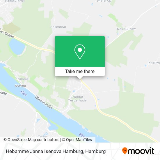 Hebamme Janna Isenova Hamburg map