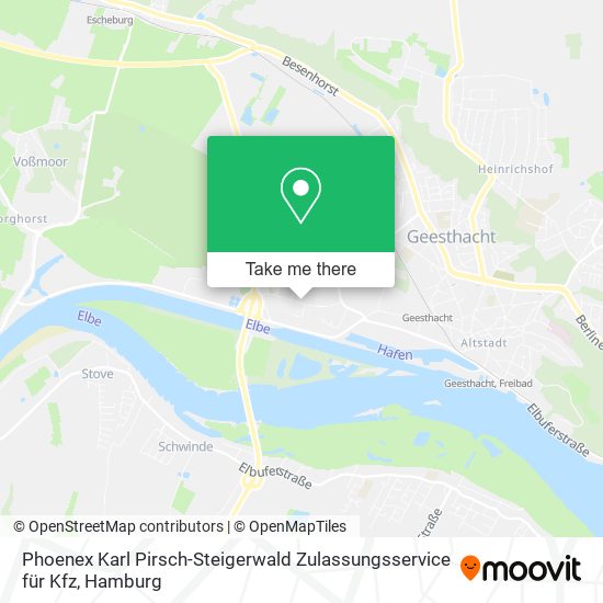 Phoenex Karl Pirsch-Steigerwald Zulassungsservice für Kfz map