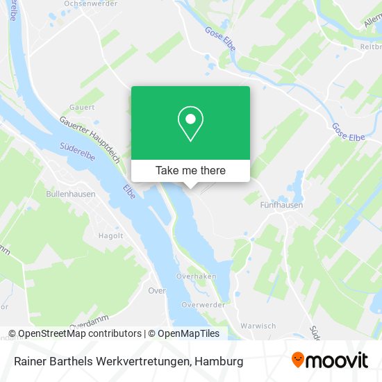 Rainer Barthels Werkvertretungen map