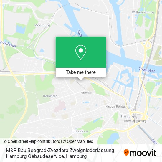 Карта M&R Bau Beograd-Zvezdara Zweigniederlassung Hamburg Gebäudeservice