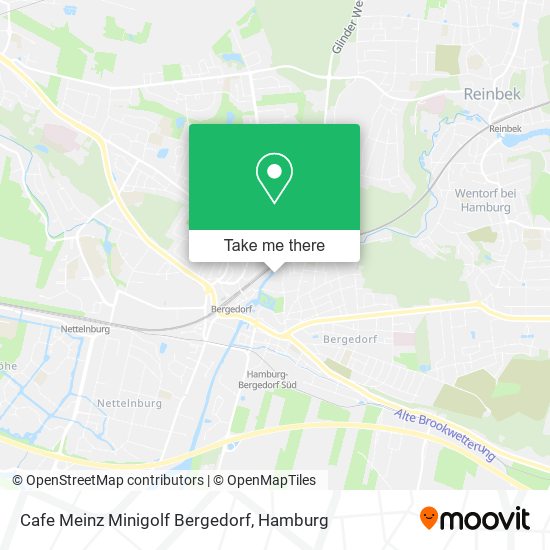 Cafe Meinz Minigolf Bergedorf map
