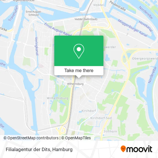 Карта Filialagentur der Dits