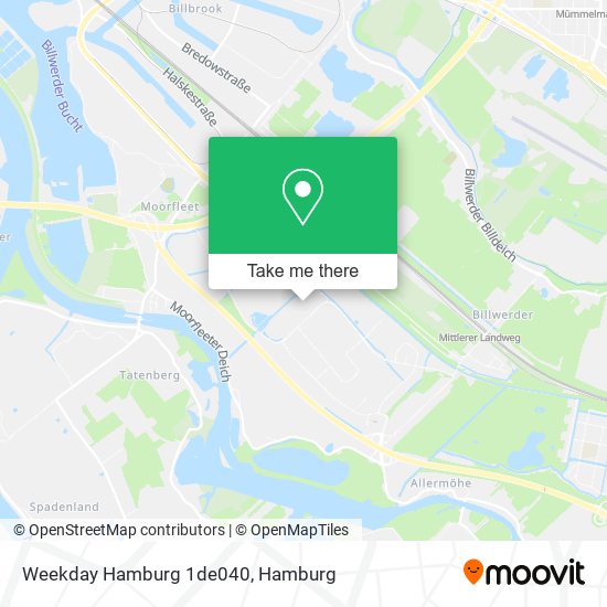 Weekday Hamburg 1de040 map