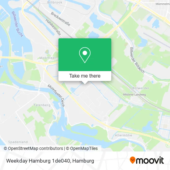 Карта Weekday Hamburg 1de040