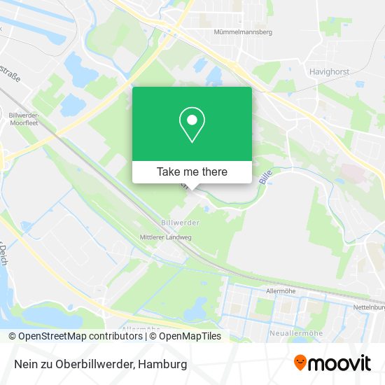 Nein zu Oberbillwerder map