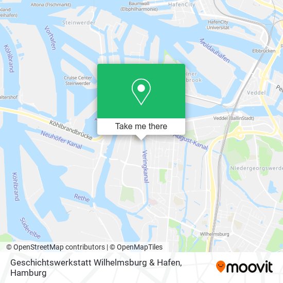 Geschichtswerkstatt Wilhelmsburg & Hafen map